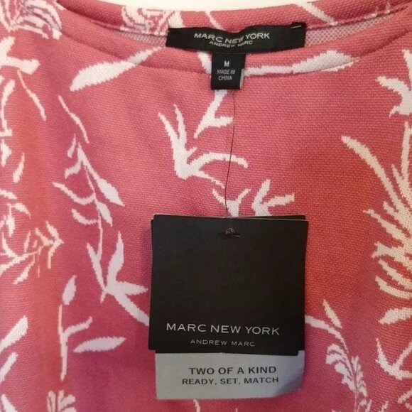 Andrew Marc New York Pullover Blouse Short Puff Balloon Sleeves M Boho - Picture 2 of 6